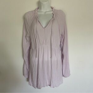 Sonoma Purple Relaxed Long Sleeve Tunic